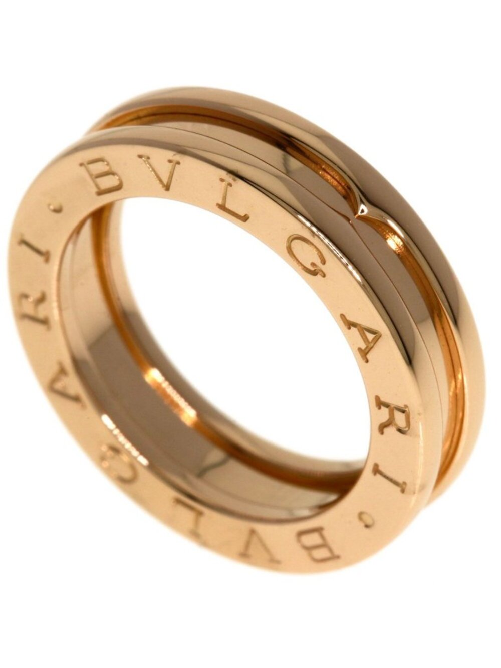 Bvlgari B.zero1 Band 47 Ring 18k Pink Gold
